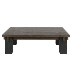 Duncan Suede Brown/Carbon Black Coffee Table - Ornate Home