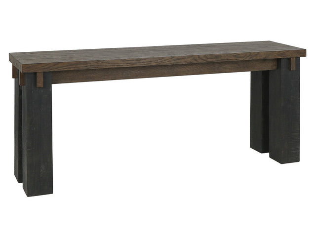Duncan Suede Brown/Carbon Black Console Table - Ornate Home