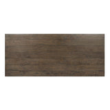 Duncan Suede Brown/Carbon Black Dining Table - Ornate Home