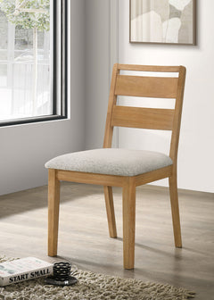 Duncan Washed Oak Ladder Back Dining Side Chair (Set of 2) - Ornate Home