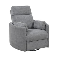 Dune Gray Power Swivel Glider Reclining Chair - Ornate Home