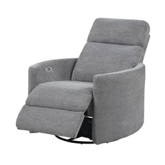 Dune Gray Power Swivel Glider Reclining Chair - Ornate Home