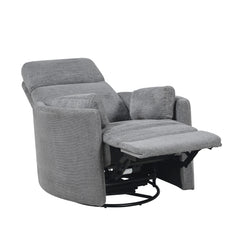 Dune Gray Power Swivel Glider Reclining Chair - Ornate Home
