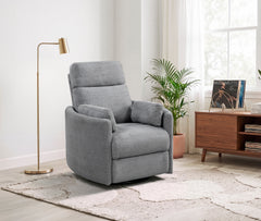 Dune Gray Power Swivel Glider Reclining Chair - Ornate Home