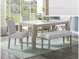 Dune Natural/Gray Bench - Ornate Home