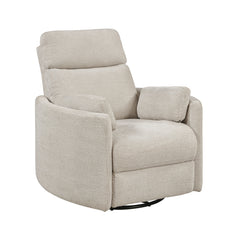 Dune Silver Power Swivel Glider Reclining Chair - Ornate Home