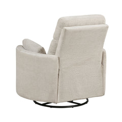 Dune Silver Power Swivel Glider Reclining Chair - Ornate Home