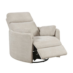 Dune Silver Power Swivel Glider Reclining Chair - Ornate Home