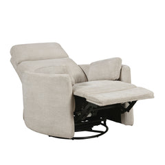 Dune Silver Power Swivel Glider Reclining Chair - Ornate Home