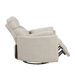Dune Silver Power Swivel Glider Reclining Chair - Ornate Home