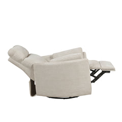 Dune Silver Power Swivel Glider Reclining Chair - Ornate Home
