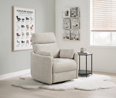Dune Silver Power Swivel Glider Reclining Chair - Ornate Home