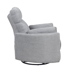Dune Silver Power Swivel Glider Reclining Chair - Ornate Home