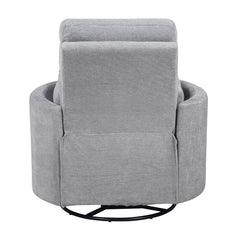 Dune Silver Power Swivel Glider Reclining Chair - Ornate Home