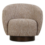 Dunes Brown Fabric Swivel Chair - Ornate Home