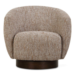 Dunes Brown Fabric Swivel Chair - Ornate Home