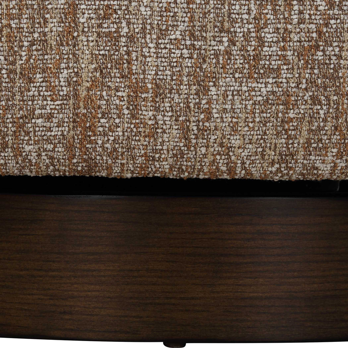 Dunes Brown Fabric Swivel Chair - Ornate Home