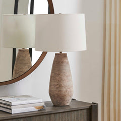 Dunford Brown/Gray Aged Table Lamp - Ornate Home