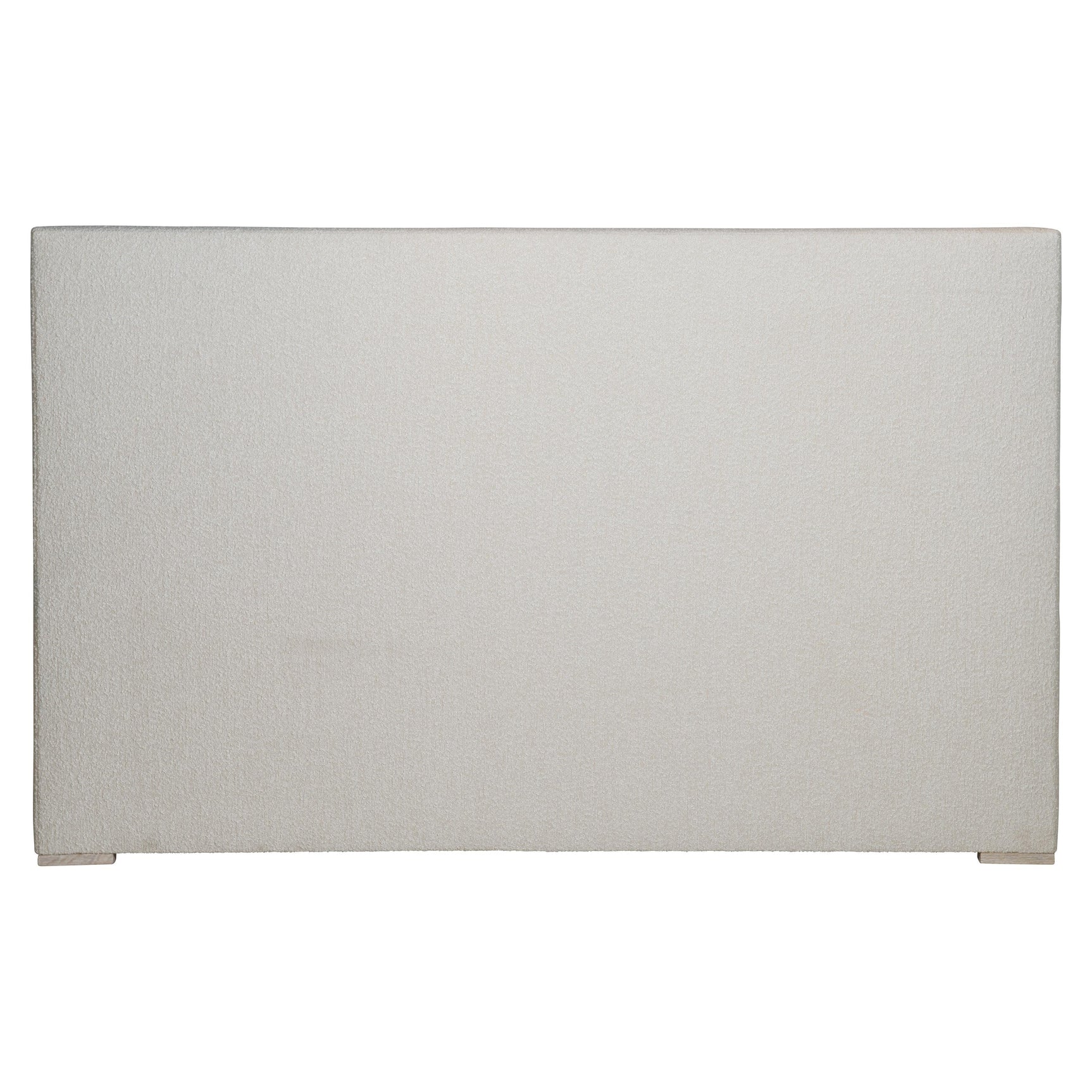 Dunhill White/Cream Fabric Queen Panel Bed - Ornate Home