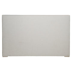 Dunhill White/Cream Fabric Queen Panel Bed - Ornate Home