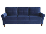 Dunleith Blue Velvet Sofa - Ornate Home