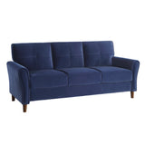 Dunleith Blue Velvet Sofa - Ornate Home