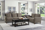 Dunleith Brown Velvet Loveseat - Ornate Home