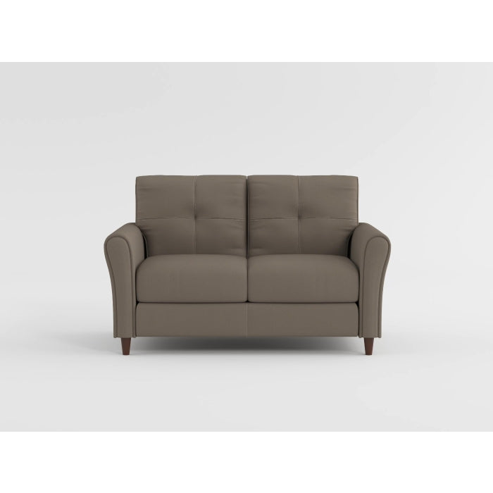 Dunleith Brown Velvet Loveseat - Ornate Home