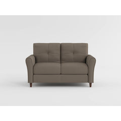 Dunleith Gray Velvet Loveseat - Ornate Home