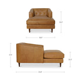 Dunmore Tan Chaise - Ornate Home