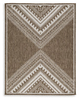 Dunsler Brown/Cream 5' x 7' Rug - Ornate Home