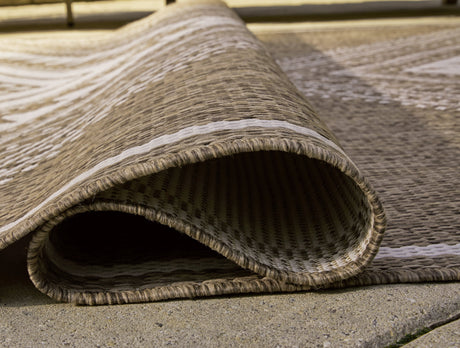 Dunsler Brown/Cream 5' x 7' Rug - Ornate Home