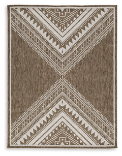 Dunsler Brown/Cream 5' x 7' Rug - Ornate Home