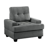 Dunstan Dark Gray Chair - Ornate Home