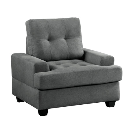 Dunstan Dark Gray Chair - Ornate Home
