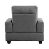 Dunstan Dark Gray Chair - Ornate Home
