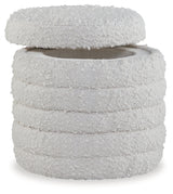 Duntler Ivory Storage Ottoman - Ornate Home