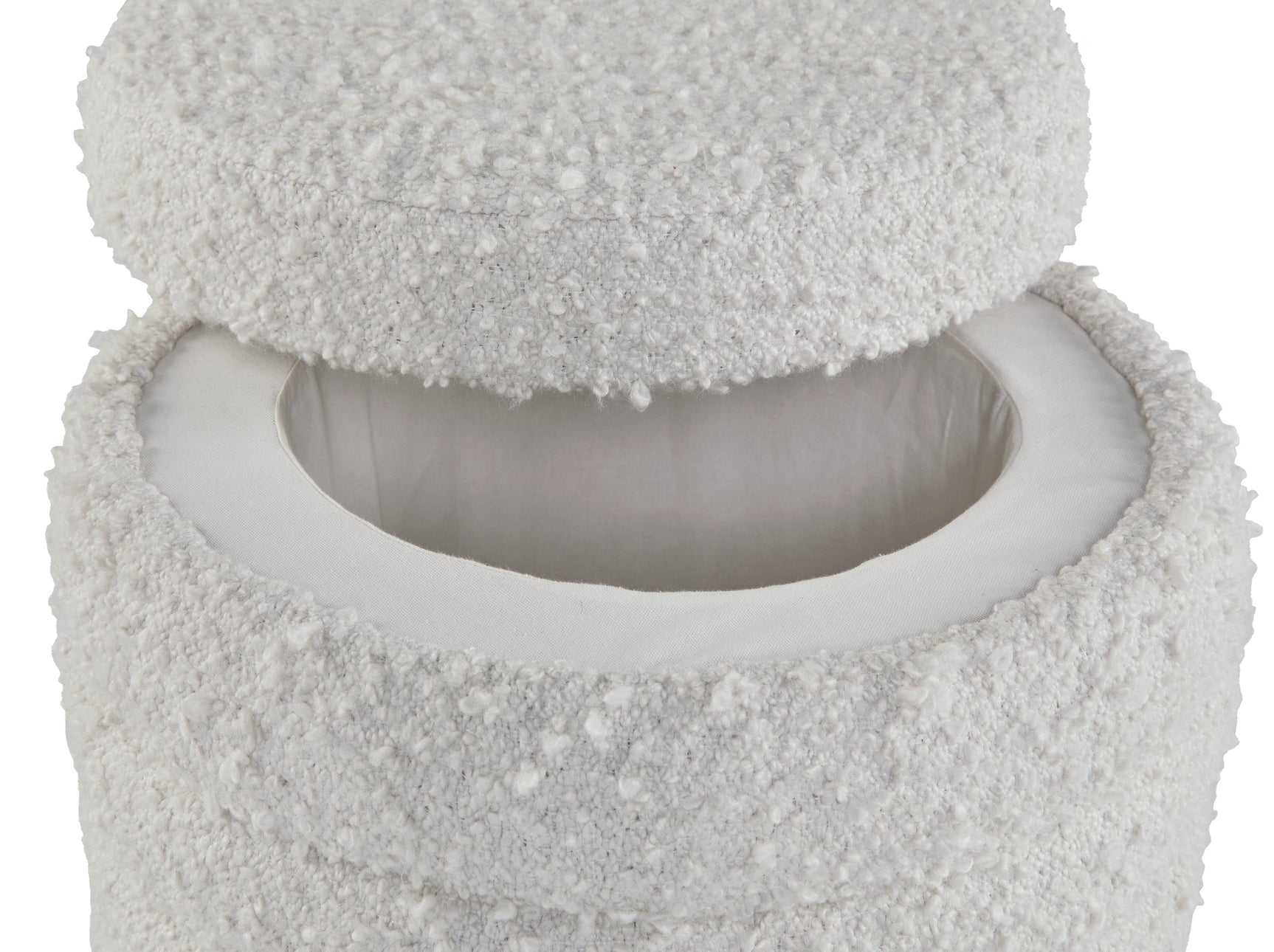 Duntler Ivory Storage Ottoman - Ornate Home