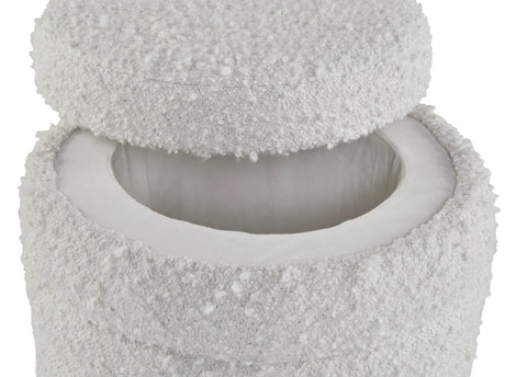 Duntler Ivory Storage Ottoman - Ornate Home