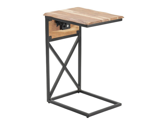 Dunwell Brown/Black Accent Table - Ornate Home