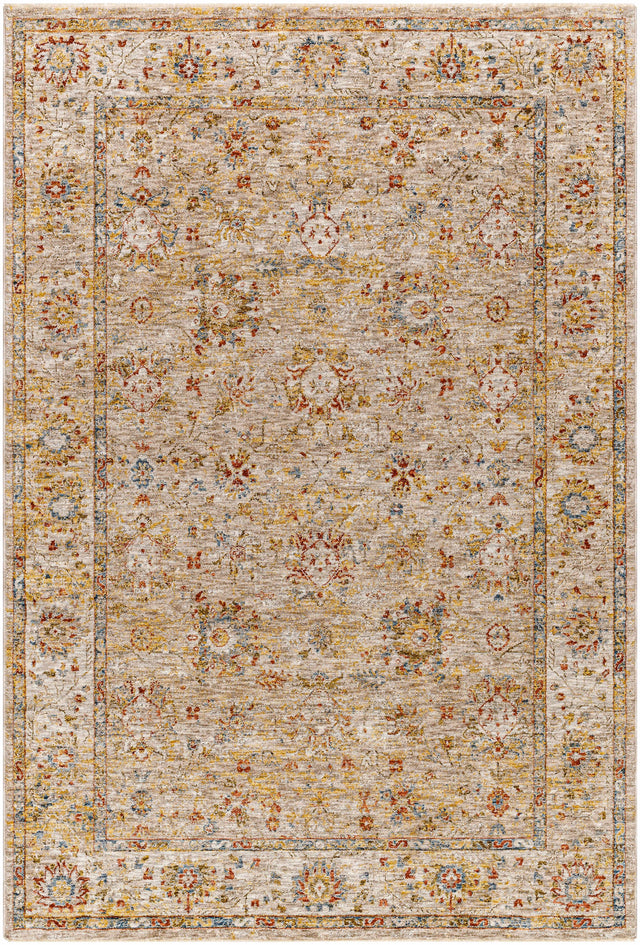 Duong Beige Textured Rug with Fringes - Ornate Home