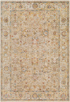 Duong Beige Textured Rug with Fringes - Ornate Home