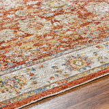 Duong Rust Textured Rug with Fringes - Ornate Home