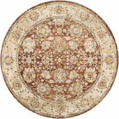 Duong Rust Textured Rug with Fringes - Ornate Home