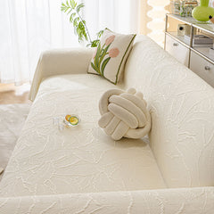 Durable Cooling Couch Cover for Dogs Textured Chic Leaf Summer Throw Cover Blanket - Ornate Home