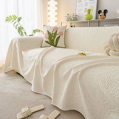 Durable Cooling Couch Cover for Dogs Textured Chic Leaf Summer Throw Cover Blanket - Ornate Home