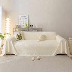 Durable Cooling Couch Cover for Dogs Textured Chic Leaf Summer Throw Cover Blanket - Ornate Home