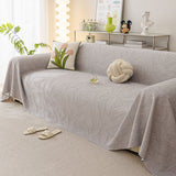 Durable Cooling Couch Cover for Dogs Textured Chic Leaf Summer Throw Cover Blanket - Ornate Home