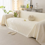 Durable Cooling Couch Cover for Dogs Textured Chic Leaf Summer Throw Cover Blanket - Ornate Home