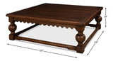 Durand Brown Coffee Table - Ornate Home